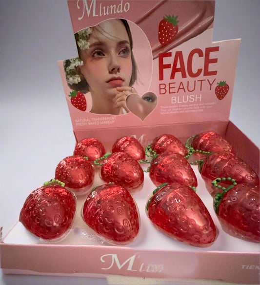 Strawberry Blush and Lip Balm with chain